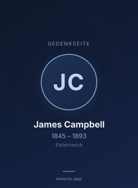 Gedenkportrait von James Campbell