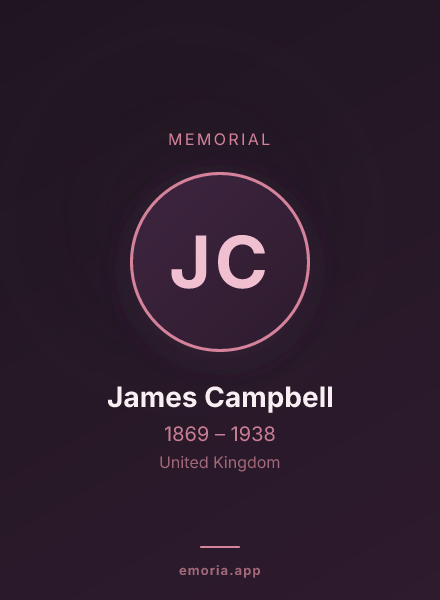 Memorial portrait of James Campbell