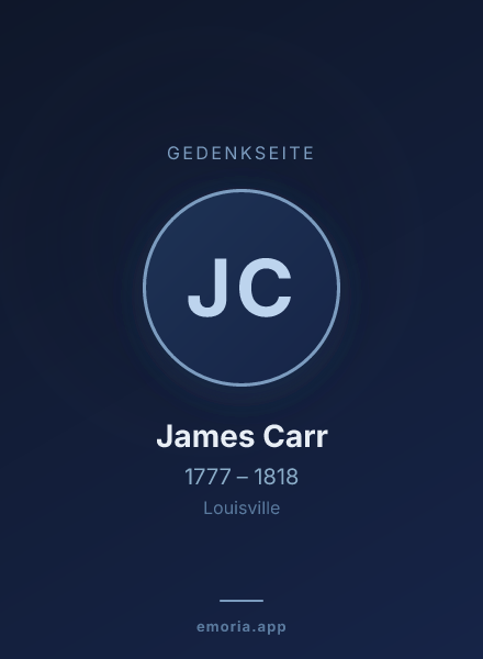 Gedenkportrait von James Carr