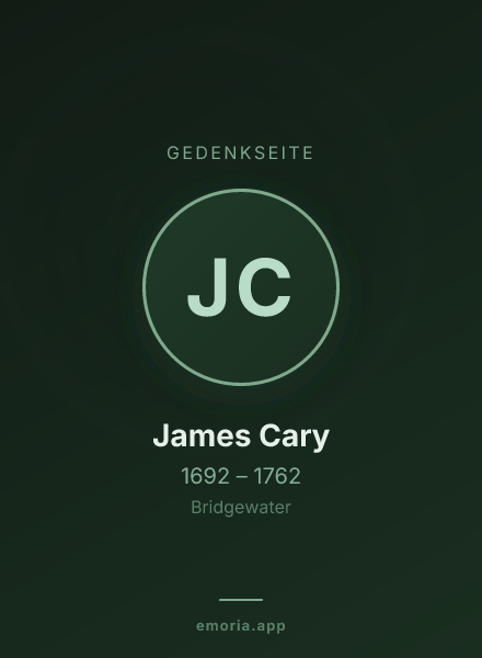 Gedenkportrait von James Cary