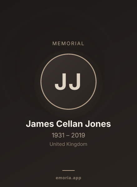 Memorial portrait of James Cellan Jones