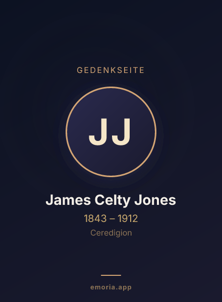 Gedenkportrait von James Celty Jones