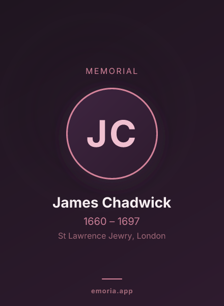 Memorial portrait of James Chadwick