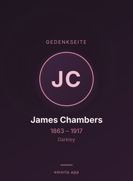 Gedenkportrait von James Chambers