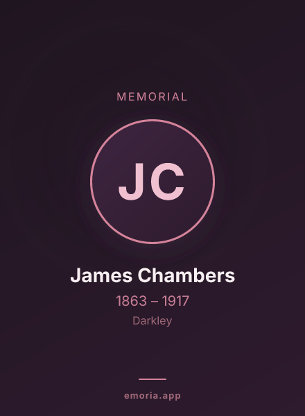 Memorial portrait of James Chambers