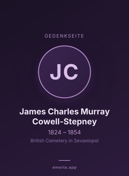 Gedenkportrait von James Charles Murray Cowell-Stepney