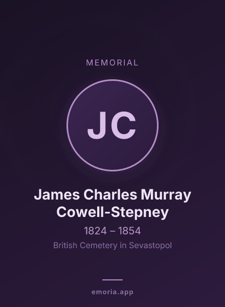 Memorial portrait of James Charles Murray Cowell-Stepney