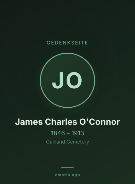 Gedenkportrait von James Charles O'Connor