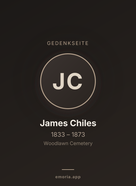 Gedenkportrait von James Chiles