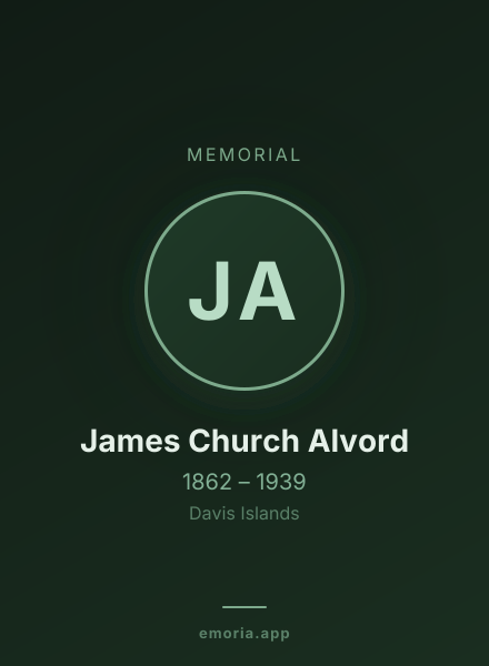 Memorial portrait of James Church Alvord