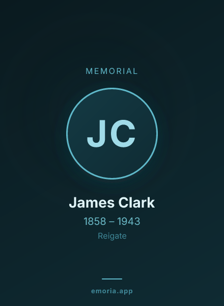 Memorial portrait of James Clark