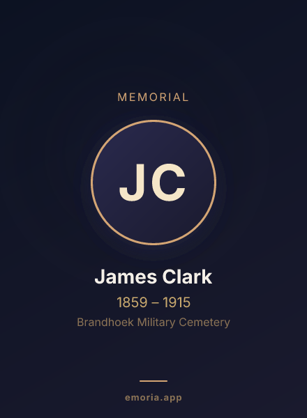 Memorial portrait of James Clark