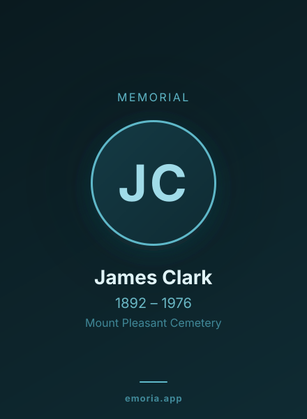 Memorial portrait of James Clark
