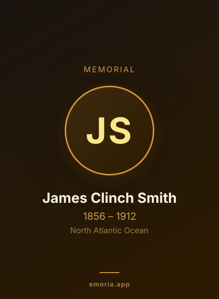Memorial portrait of James Clinch Smith