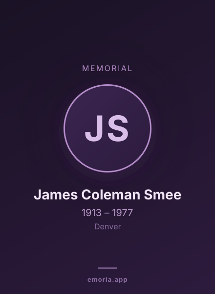 Memorial portrait of James Coleman Smee