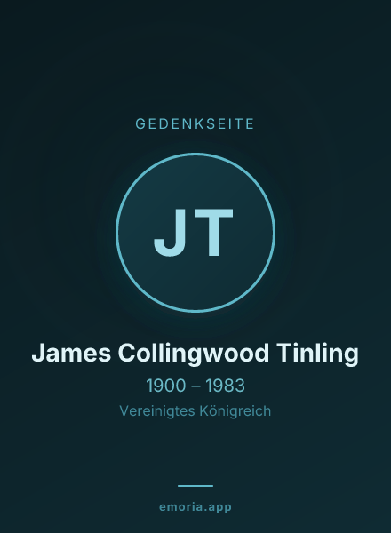 Gedenkportrait von James Collingwood Tinling