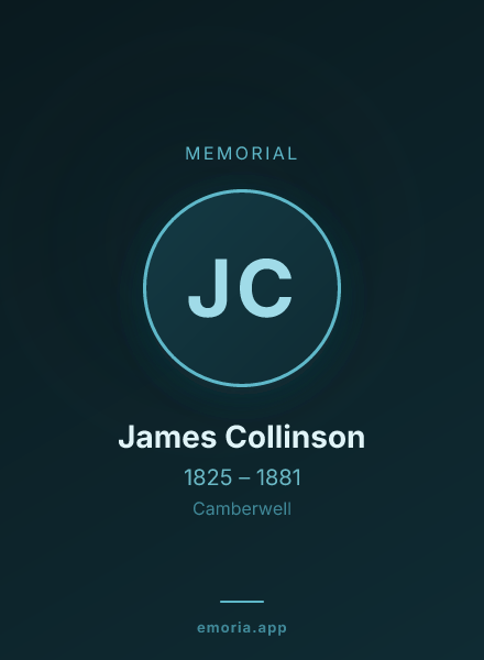 Memorial portrait of James Collinson
