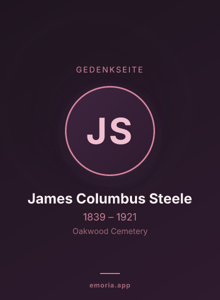 Gedenkportrait von James Columbus Steele
