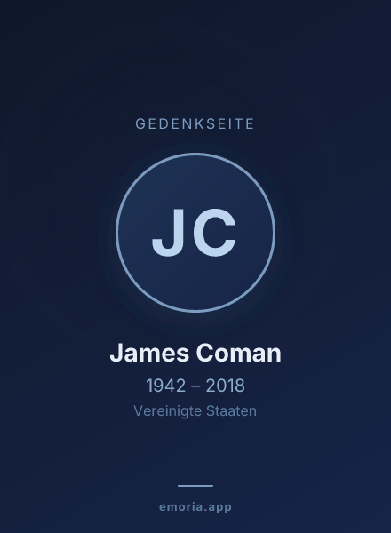 Gedenkportrait von James Coman