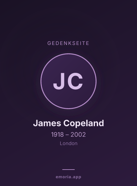 Gedenkportrait von James Copeland