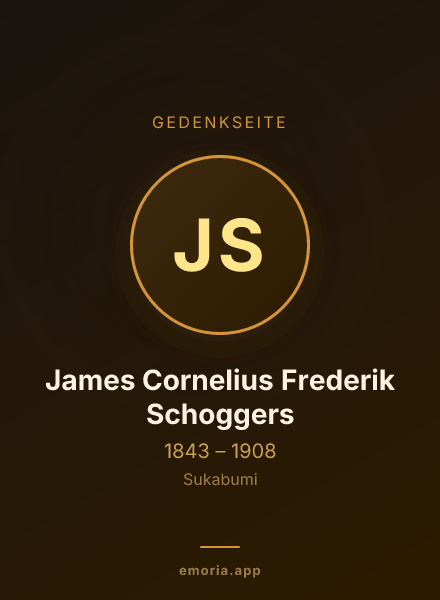 Gedenkportrait von James Cornelius Frederik Schoggers