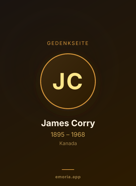 Gedenkportrait von James Corry