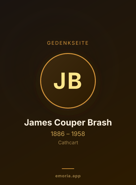 Gedenkportrait von James Couper Brash
