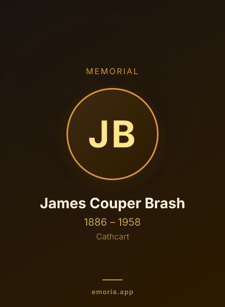 Memorial portrait of James Couper Brash