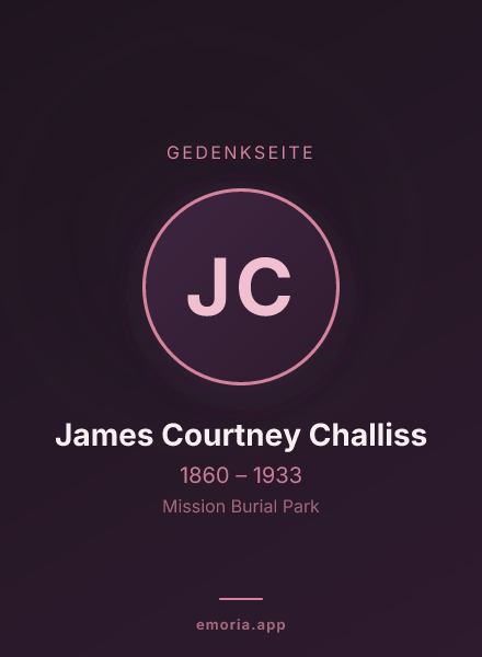 Gedenkportrait von James Courtney Challiss