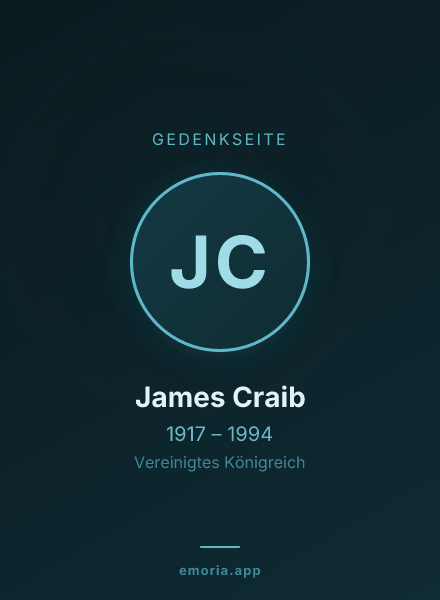 Gedenkportrait von James Craib