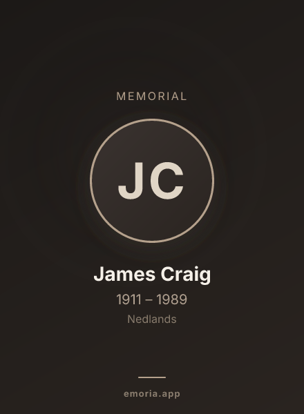 Memorial portrait of James Craig