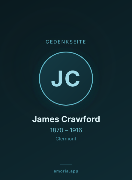 Gedenkportrait von James Crawford