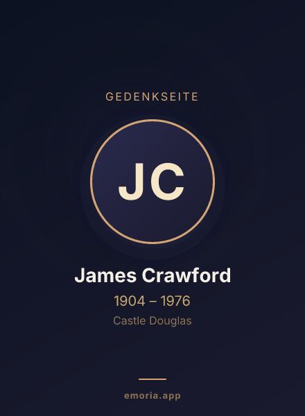 Gedenkportrait von James Crawford