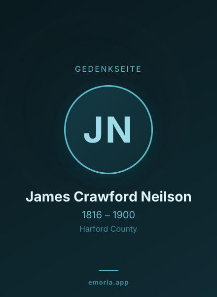Gedenkportrait von James Crawford Neilson