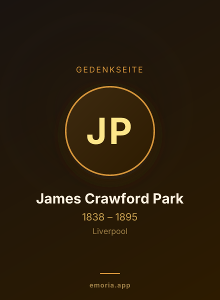 Gedenkportrait von James Crawford Park
