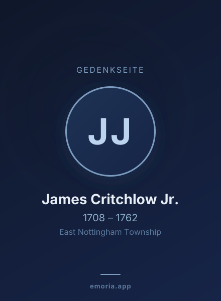 Gedenkportrait von James Critchlow Jr.