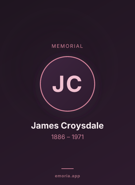 Memorial portrait of James Croysdale
