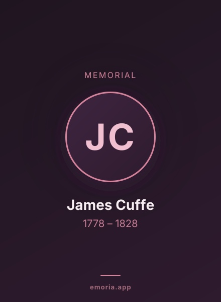 Memorial portrait of James Cuffe