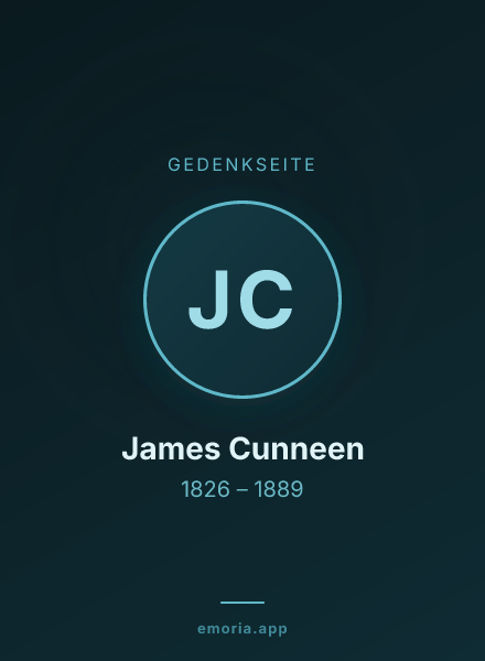 Gedenkportrait von James Cunneen