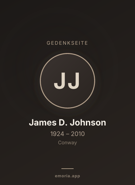 Gedenkportrait von James D. Johnson