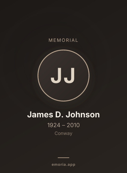 Memorial portrait of James D. Johnson
