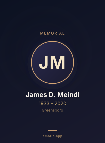 Memorial portrait of James D. Meindl