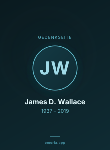 Gedenkportrait von James D. Wallace
