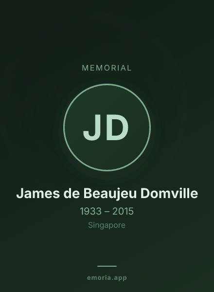 Memorial portrait of James de Beaujeu Domville