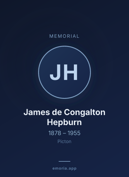 Memorial portrait of James de Congalton Hepburn