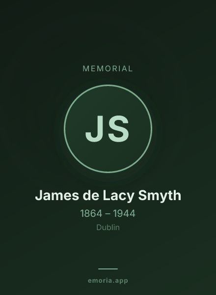 Memorial portrait of James de Lacy Smyth