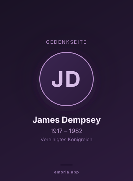 Gedenkportrait von James Dempsey