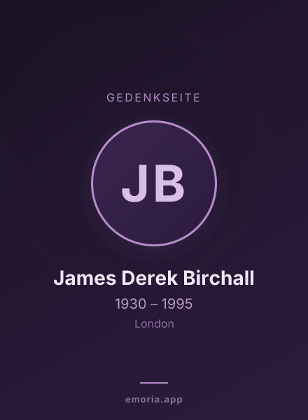 Gedenkportrait von James Derek Birchall