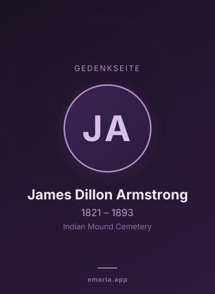 Gedenkportrait von James Dillon Armstrong