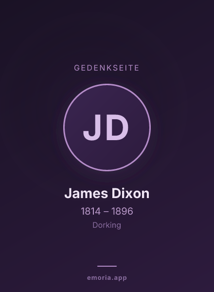 Gedenkportrait von James Dixon